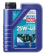 LiquiMoly Мин. мот.масло д, лодок Marine 4T Motor Oil 25W-40 SL (1л)